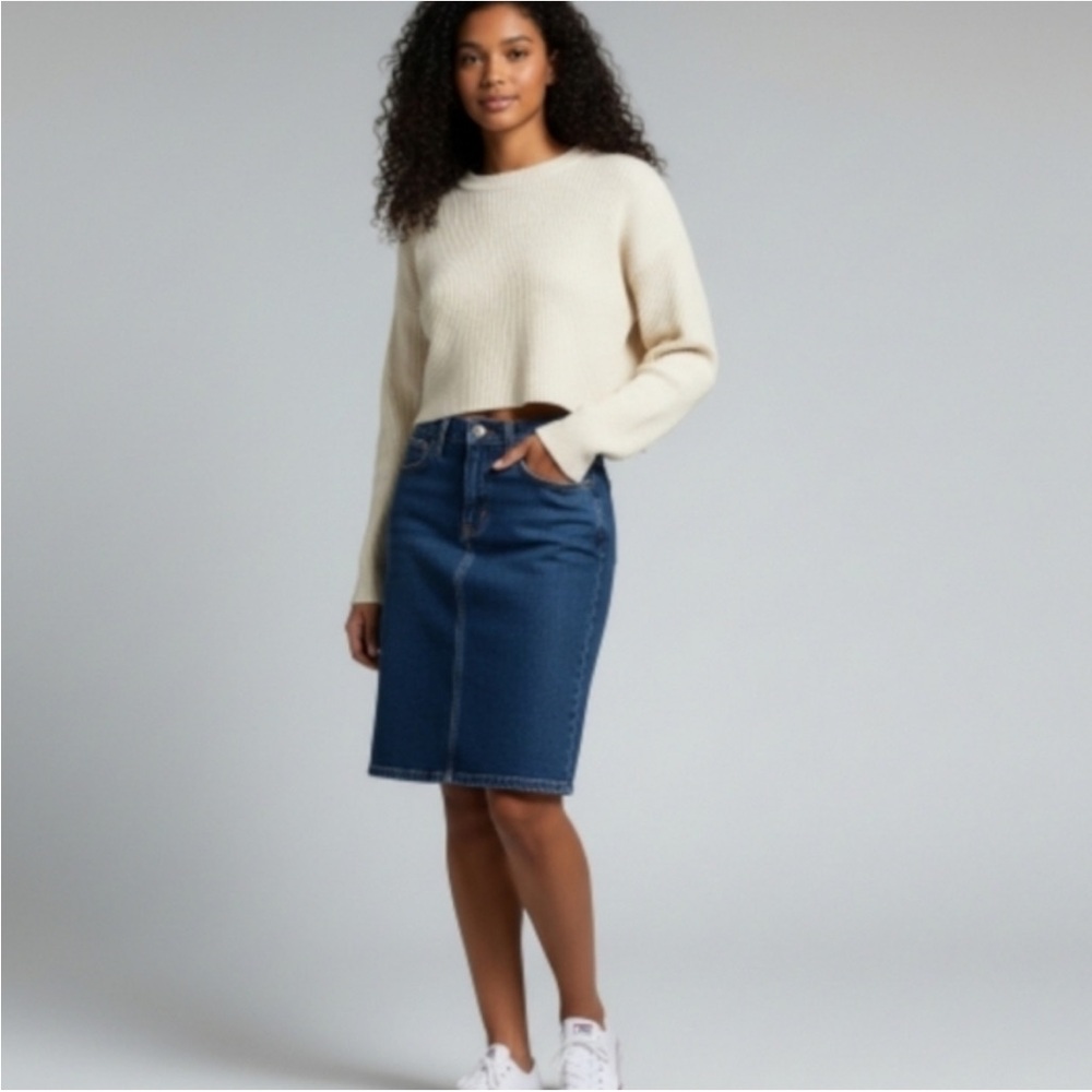J. Crew Denim Pencil Skirt